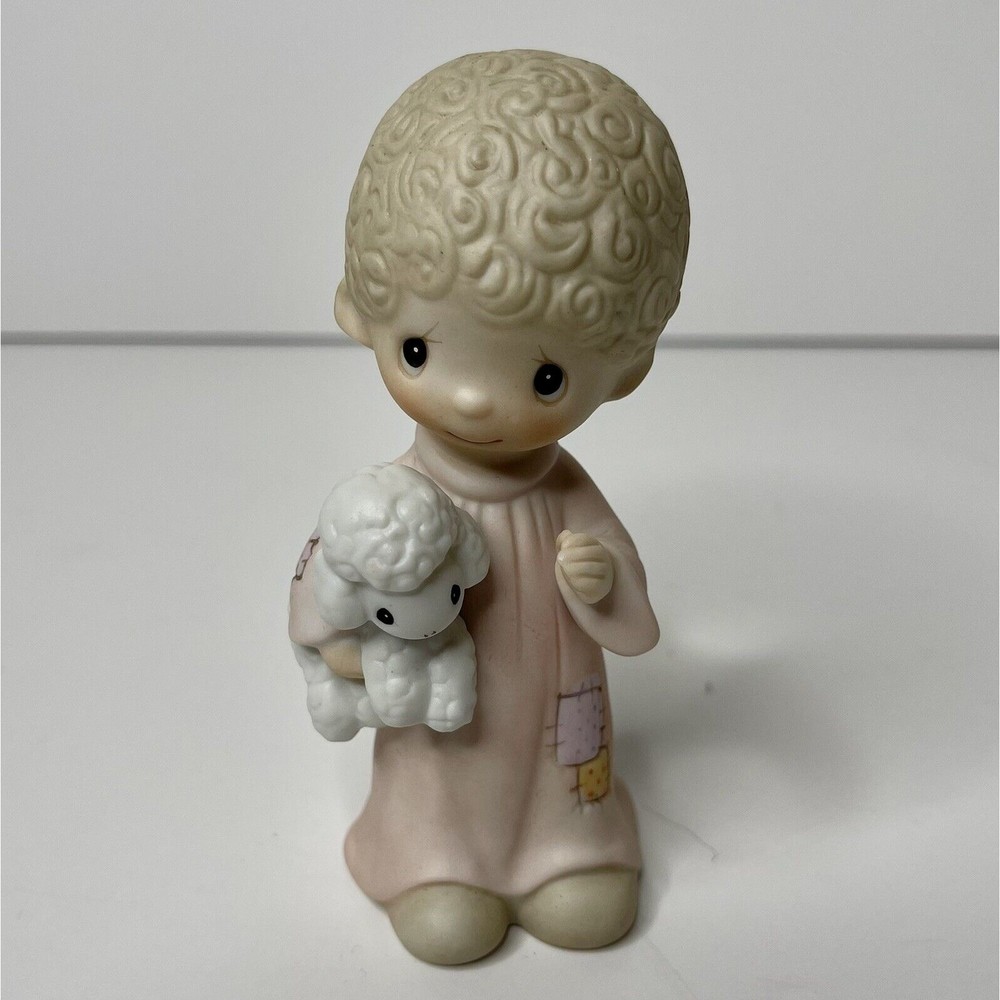 Precious Moments Replacement Shepherd Lamb 4.25" Nativity 1979 E2800